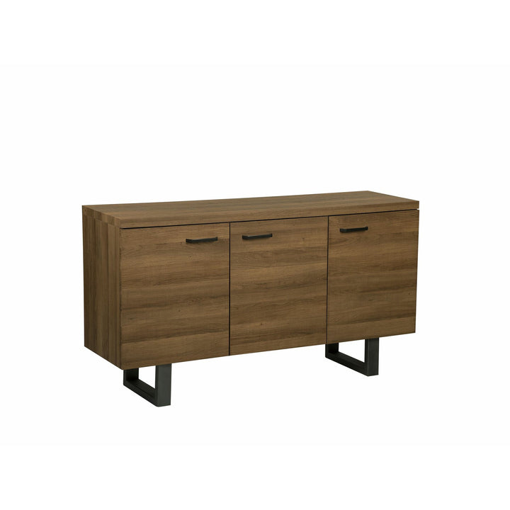 3 Door Sideboard Dark Wood Timber