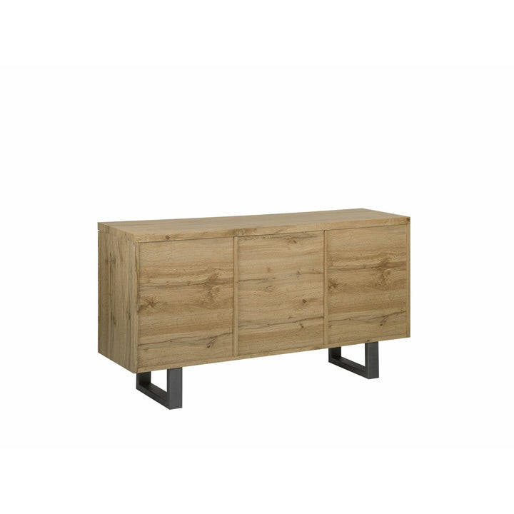3 Door Sideboard Light Wood Timber