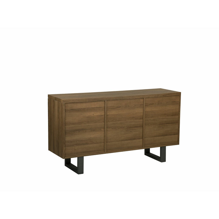 3 Door Sideboard Dark Wood Timber