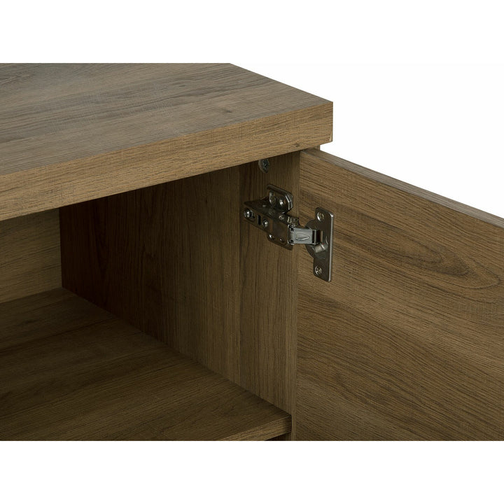 3 Door Sideboard Dark Wood Timber