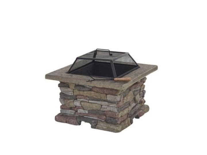 Rectangle Fire Pit Grey Kelud