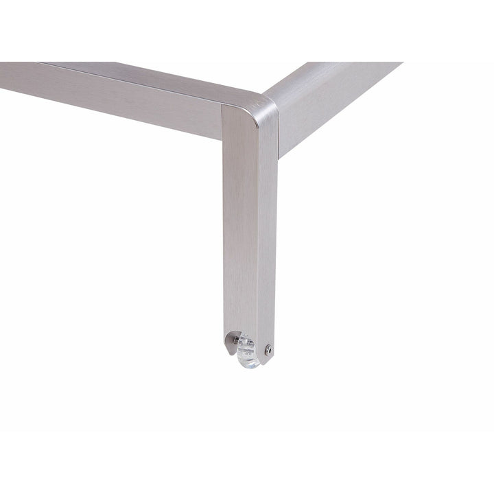 Aluminium Reclining Sun Lounger White Helton