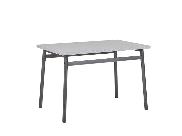4 Seater Dining Set Grey with Black VELDEN