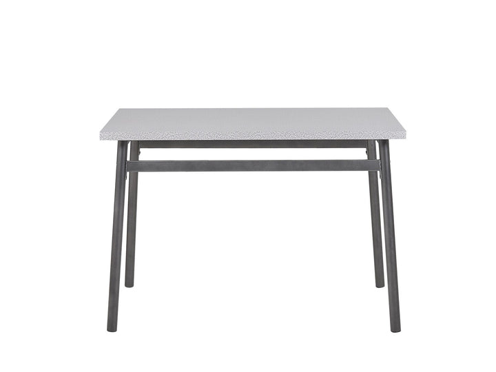 4 Seater Dining Set Grey with Black Velden
