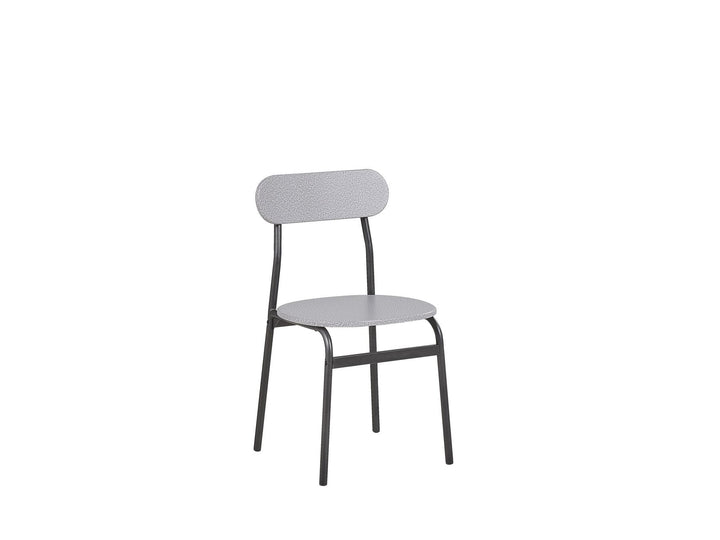 4 Seater Dining Set Grey with Black Velden