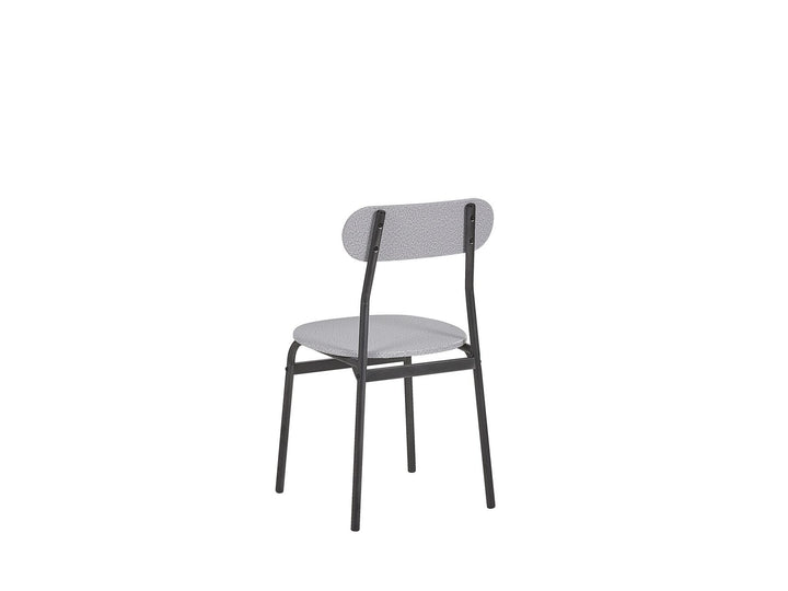 4 Seater Dining Set Grey with Black Velden