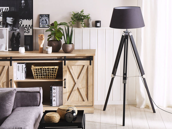 Tripod Floor Lamp Black Stiletto
