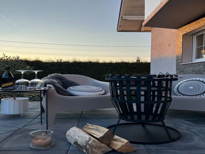 Charcoal Fire Pit Black Pulo