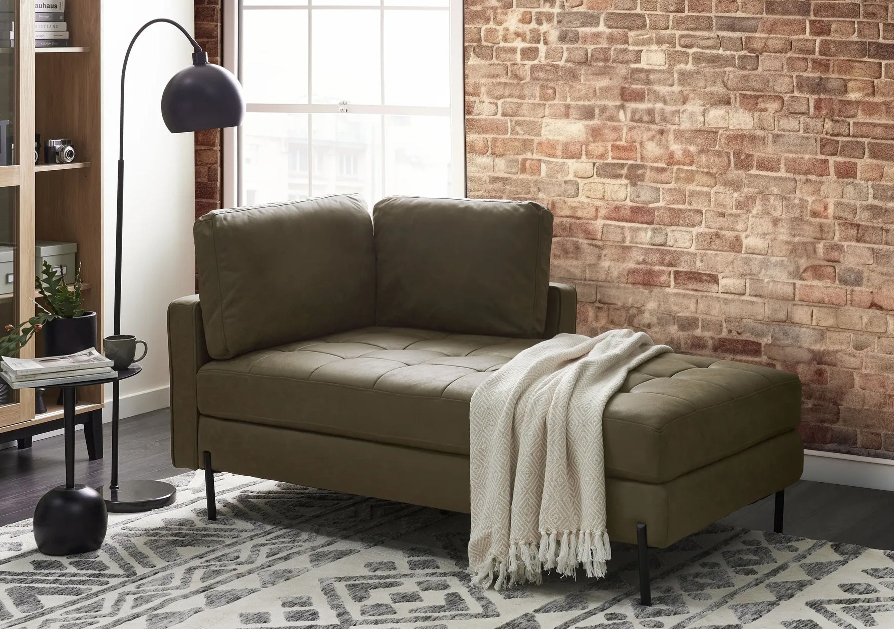 Leather Chaise Lounge