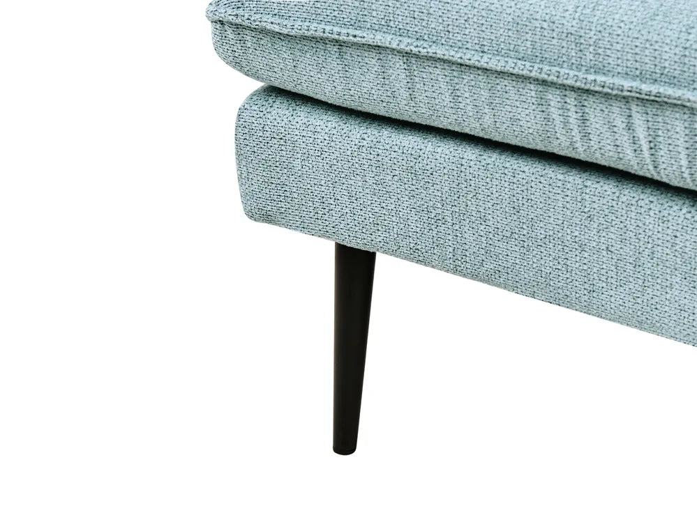 Right-Hand Chaise Lounge Fabric Light Blue Yvon