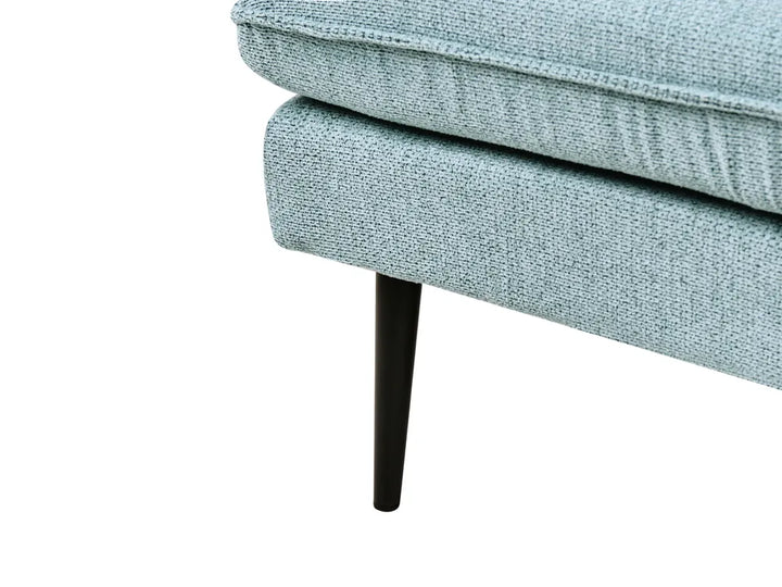 Right-Hand Chaise Lounge Fabric Light Blue Yvon