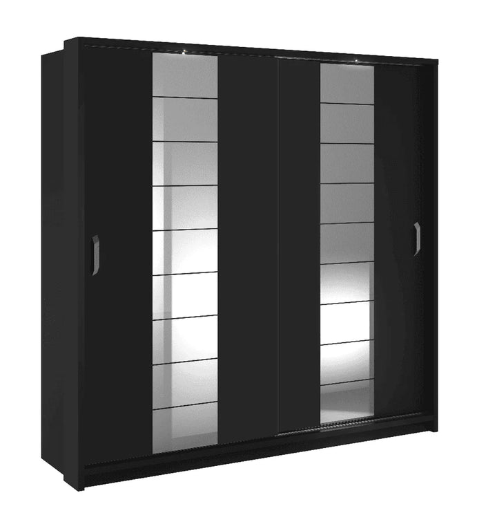 Arti AR-14 Sliding Door Wardrobe 220cm Black Matt