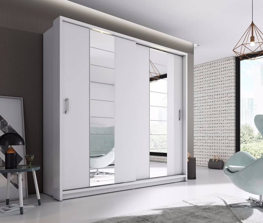 Arti AR-14 Sliding Door Wardrobe 220cm White Matt