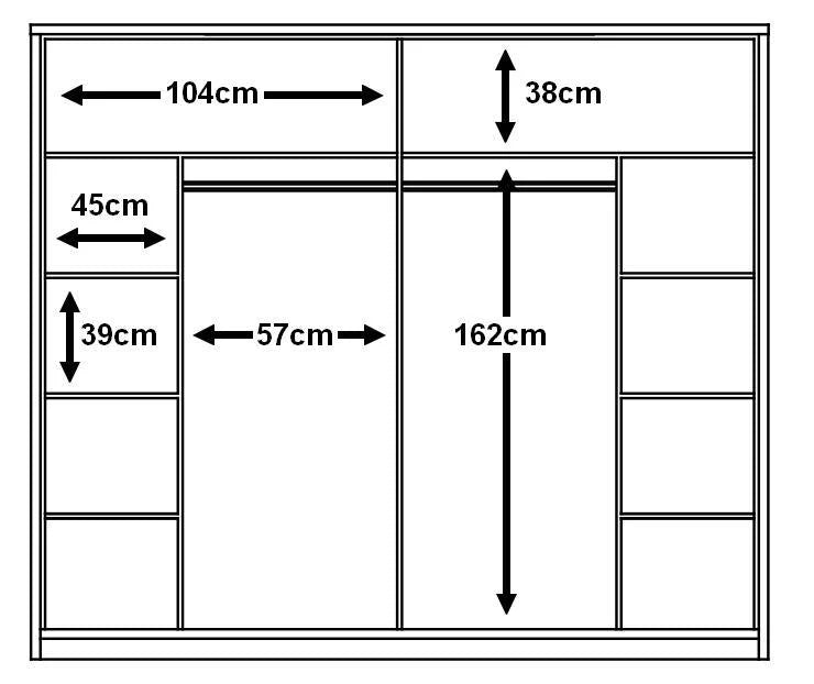 Isabella Sliding Door Wardrobe 220cm White Matt With LED Lights