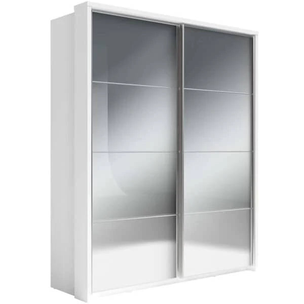 Isabella Sliding Door Wardrobe 180cm White Matt