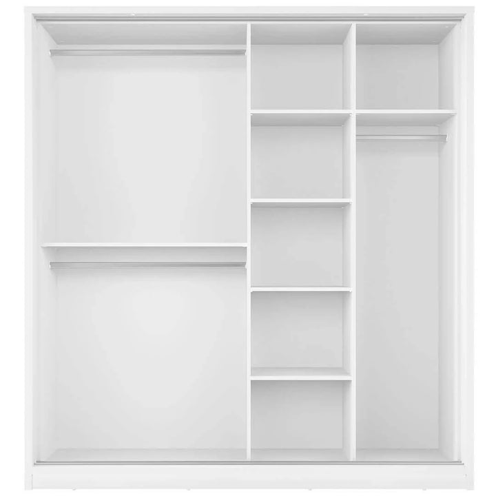 Isabella Sliding Door Wardrobe 180cm White Matt