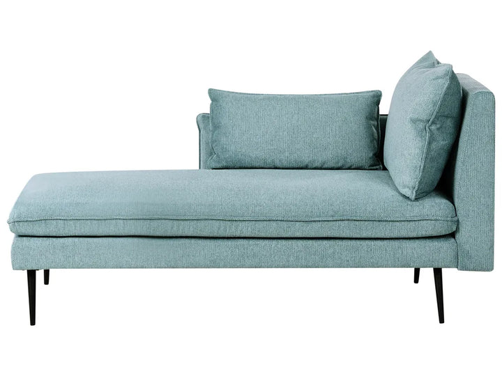 Right-Hand Chaise Lounge Fabric Light Blue Yvon