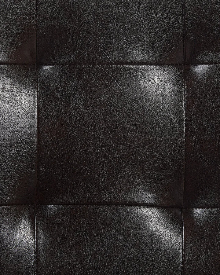 Bar Chair Faux Leather Dark Brown Decorative Tufting Ulvero