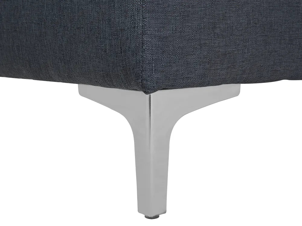 Modular Corner Sofa Bed 4 Seater Fabric Dark Grey Right Hand Denby