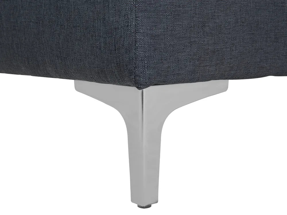 Modular Corner Sofa Bed 4 Seater Fabric Dark Grey Left Hand Denby