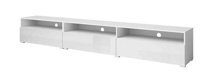 Baros 40 TV Cabinet 270cm White Gloss Carcass W270cm x H40cm x D41cm