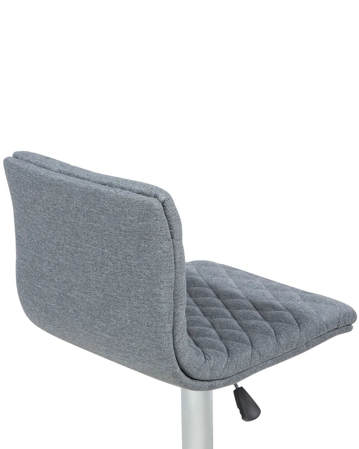 Set of 2 Bar Chairs Swivel Grey Modern Design Viston