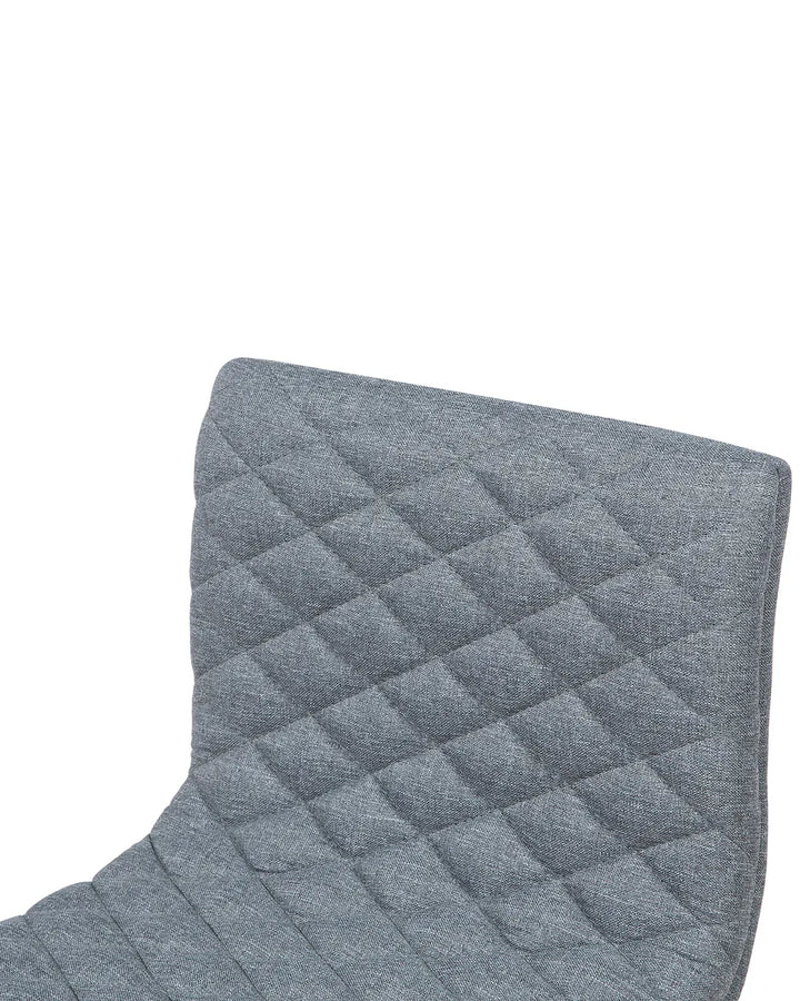 Set of 2 Bar Chairs Swivel Grey Modern Design Viston