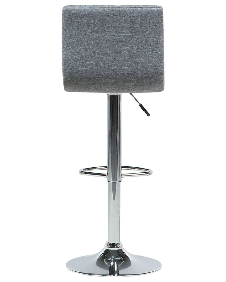 Set of 2 Bar Chairs Swivel Grey Modern Design Viston