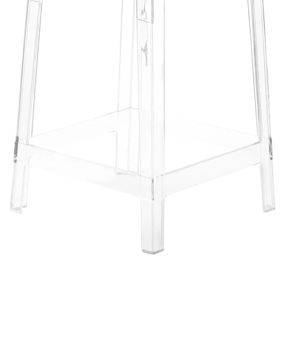 Set of 2 Bar Chairs Transparent Exceptionally Easy Care Wostin