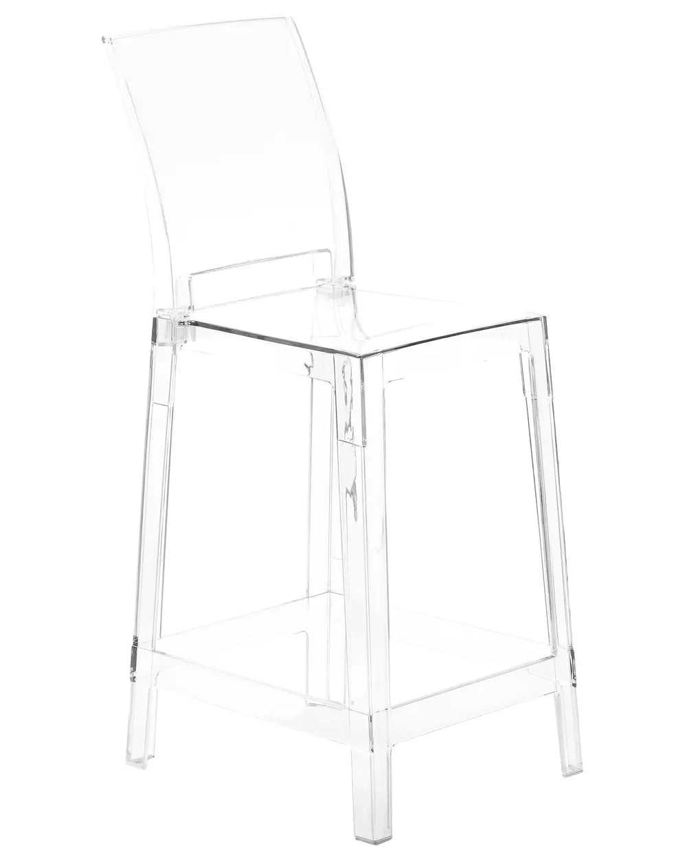 Set of 2 Bar Chairs Transparent Exceptionally Easy Care Wostin