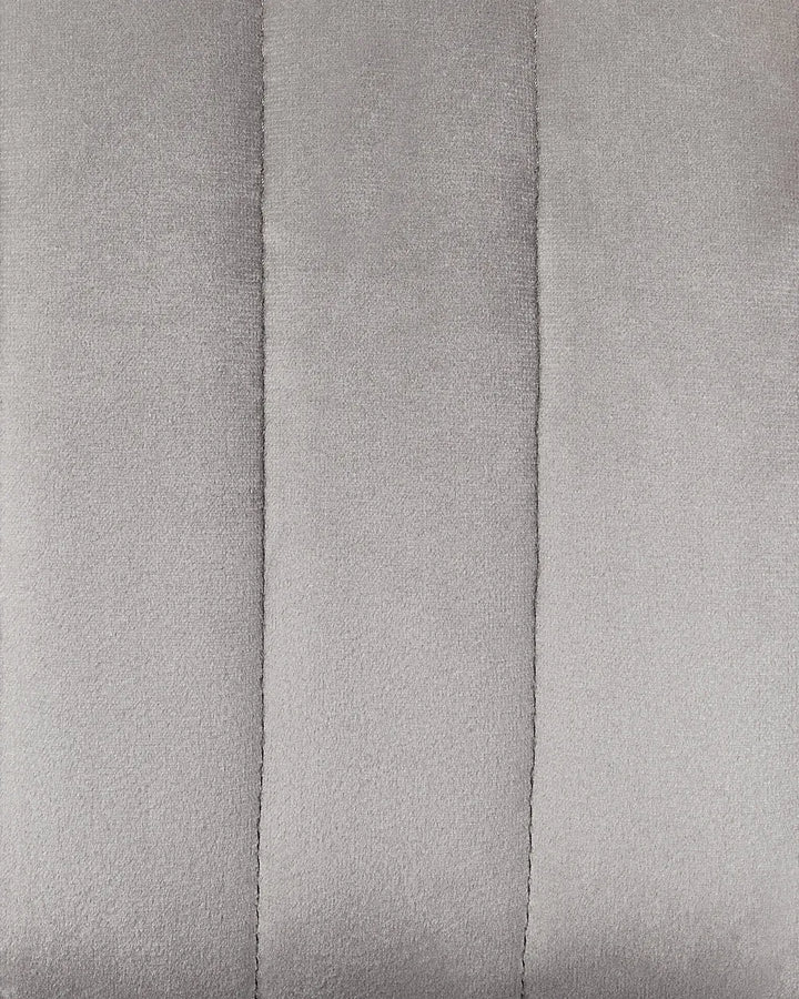 Set of 2 Bar Chairs Velvet Light Grey Precise Finish Gellon