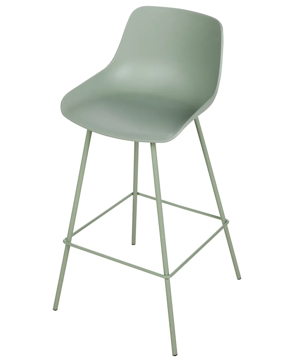 Set of 2 Bar Chairs Light Green Trendy Design Revora
