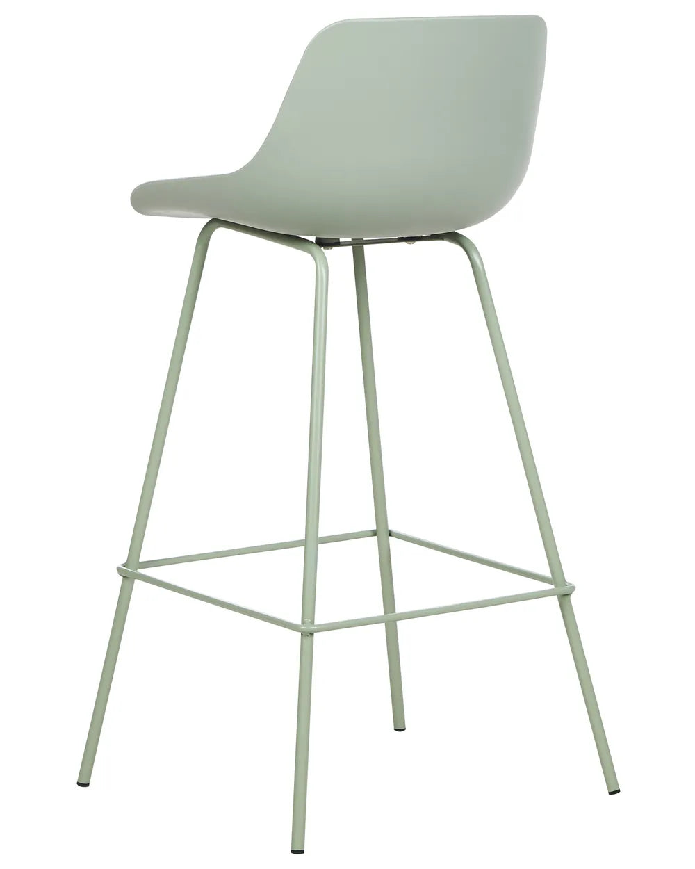 Set of 2 Bar Chairs Light Green Trendy Design Revora