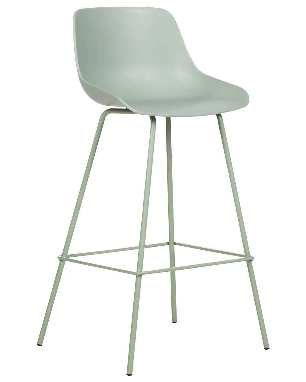 Set of 2 Bar Chairs Light Green Trendy Design Revora