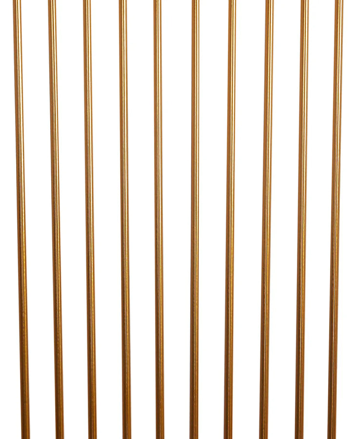 Set of 2 Bar Chairs Metal Gold For Indoor Use Only Movaro