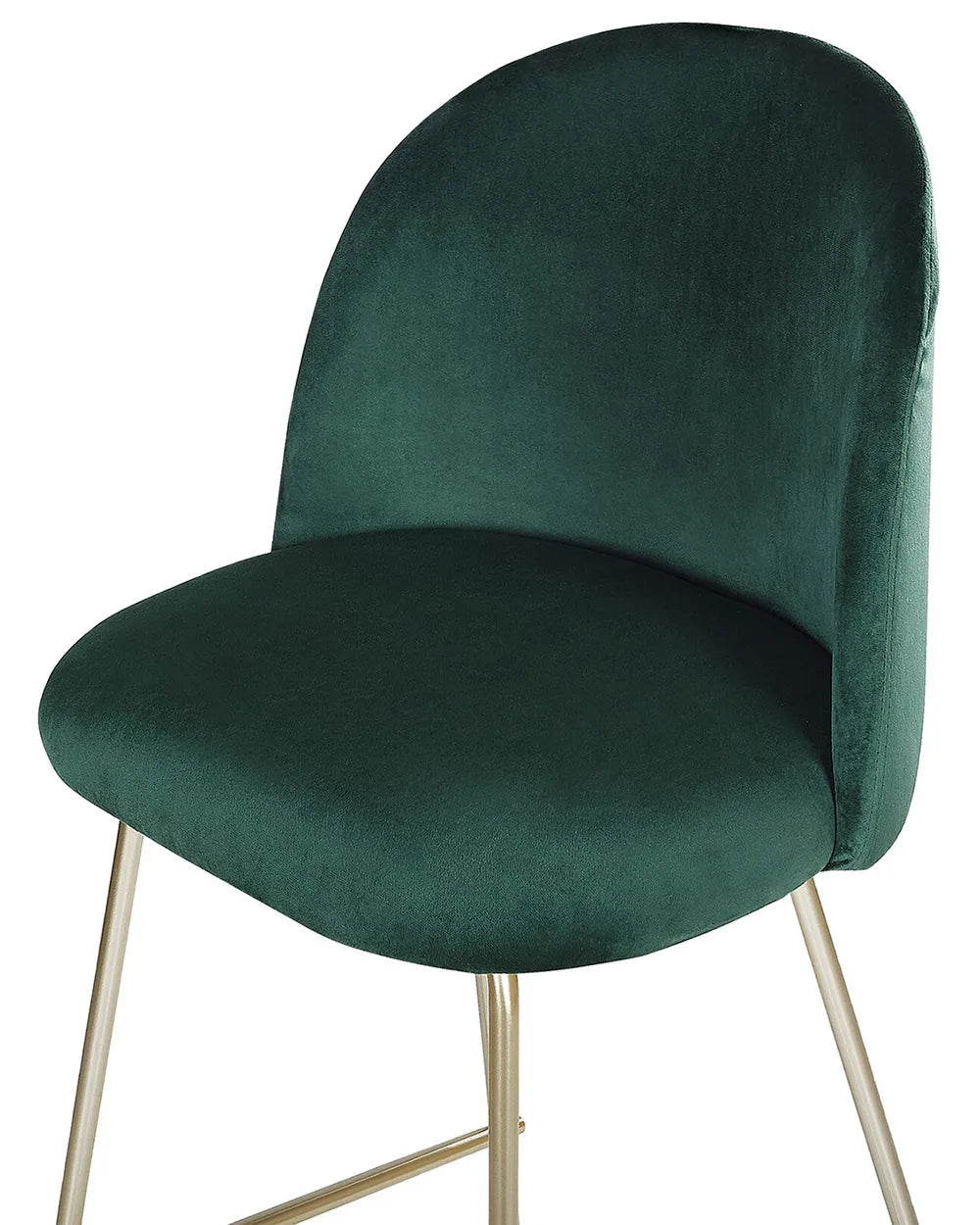 Set of 2 Bar Chairs ARCOLA Emerald Green Floor Protection Trevla