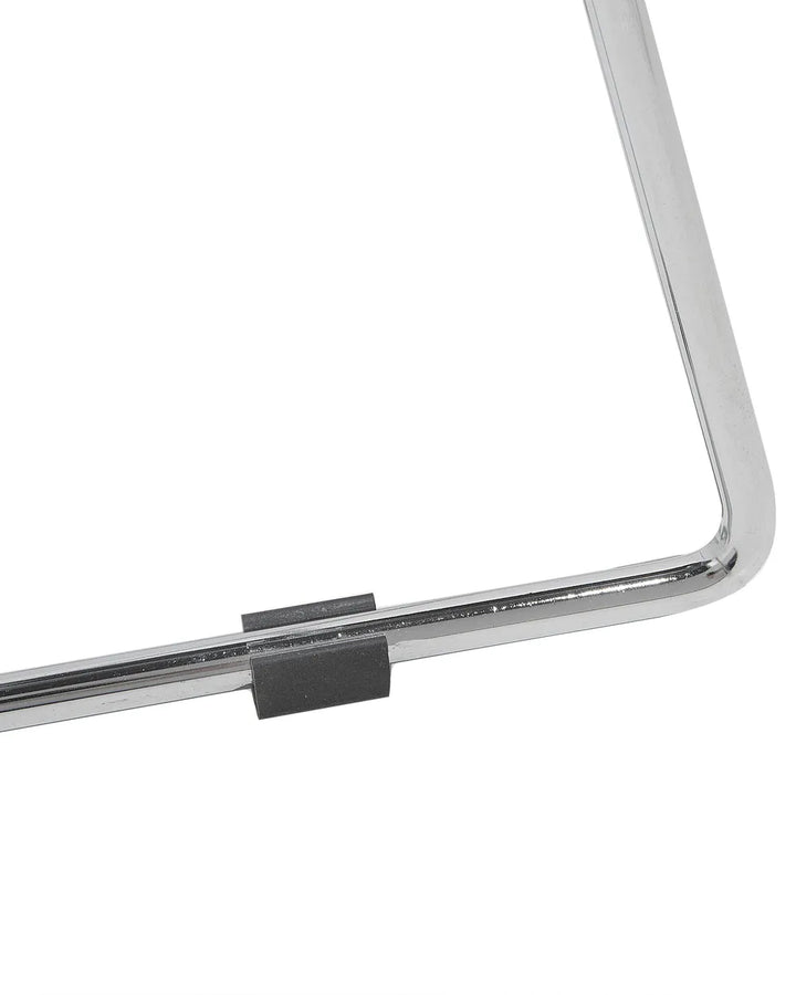 Set of 2 Bar Chairs Metal Silver Well-Suited for Variety Zentro