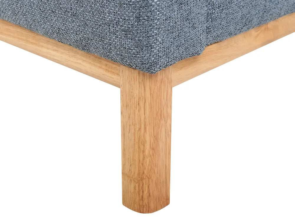 Corner Sofa 3 Seater Fabric Blue Left Hand Azuri