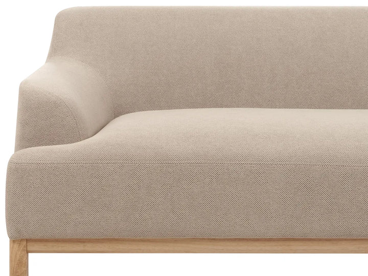 Corner Sofa 3 Seater Fabric Taupe Left Hand Azuri