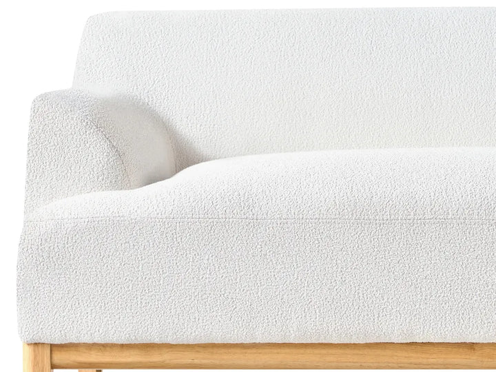 Corner Sofa 3 Seater Boucle Off-White Left Hand Azuri