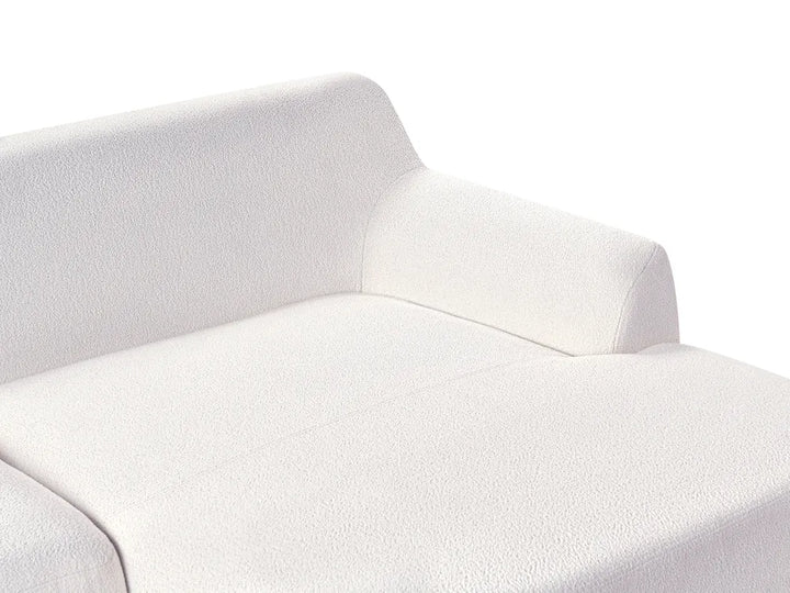 Corner Sofa 3 Seater Boucle Off-White Left Hand Azuri