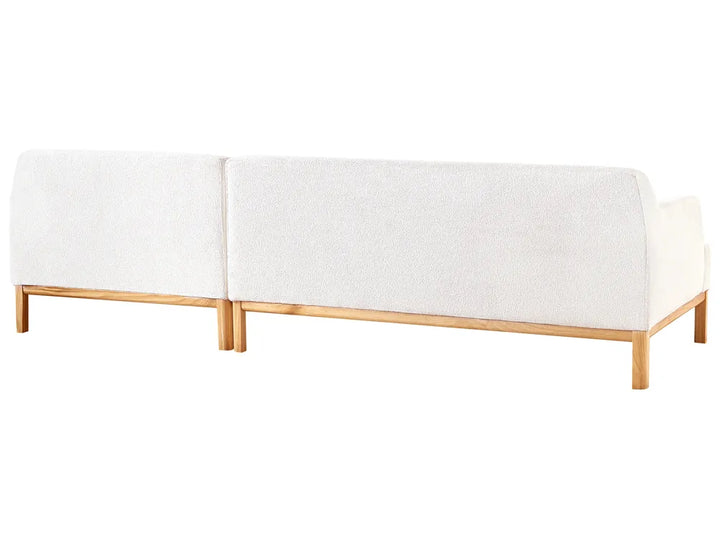Corner Sofa 3 Seater Boucle Off-White Left Hand Azuri