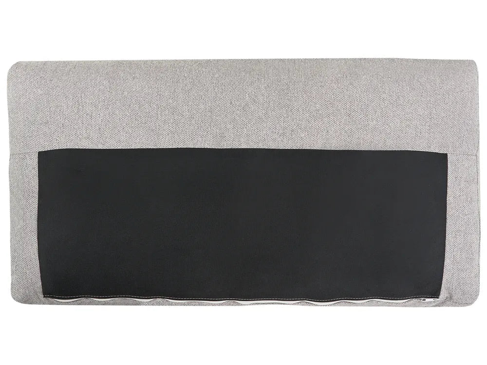 Corner Sofa 4 Seater Fabric Grey Left Hand Deavan