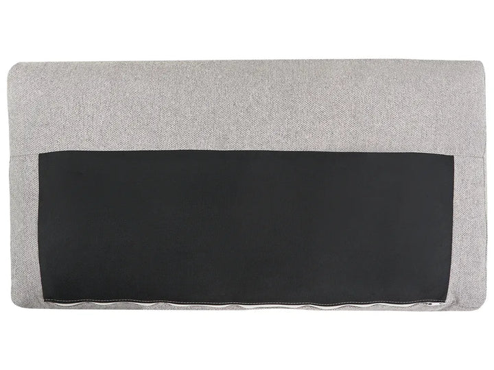 Corner Sofa 4 Seater Fabric Grey Left Hand Deavan