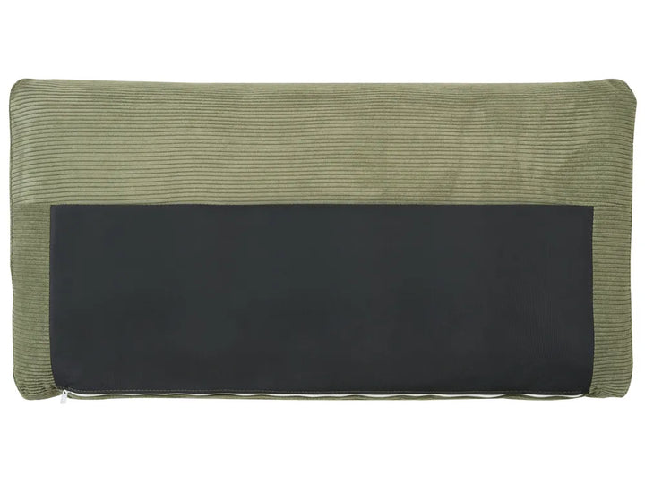 Corner Sofa 4 Seater Corduroy Green Left Hand Deavan