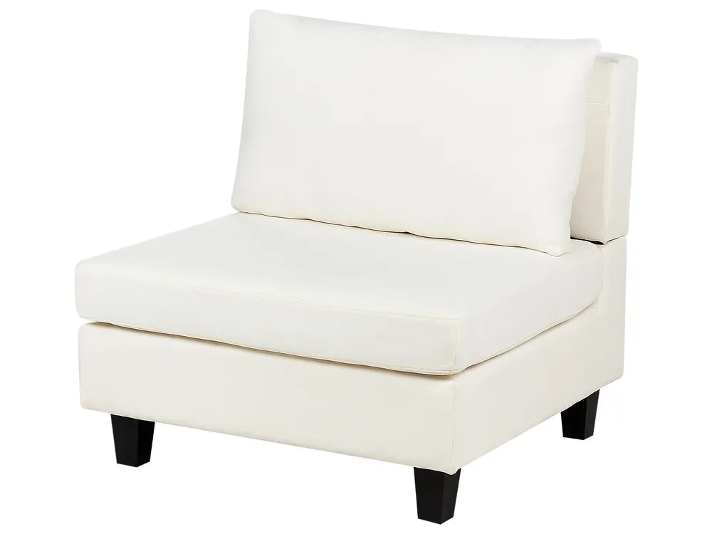Modular Corner Sofa 4 Seater Fabric Off-White Right Hand Turella