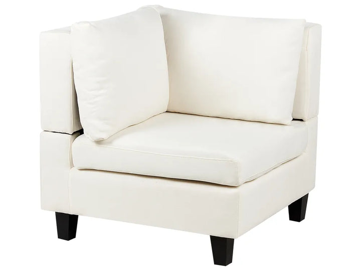 Modular Corner Sofa 4 Seater Fabric Off-White Left Hand Turella
