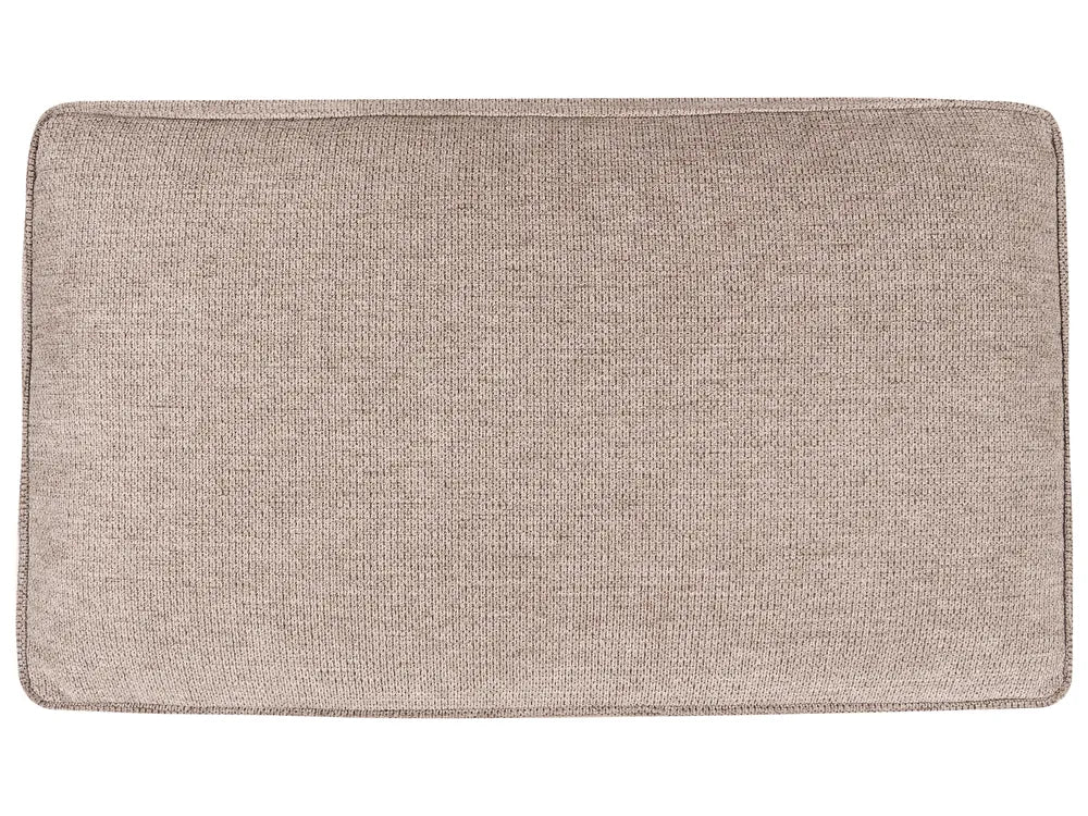 U-Shape Sofa Bed 4 Seater Fabric Light Brown with Storage Solta