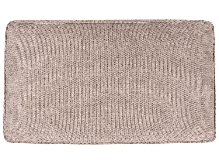 U-Shape Sofa Bed 4 Seater Fabric Light Brown with Storage Solta