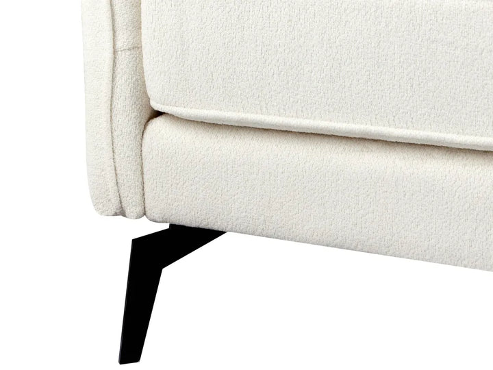 Corner Sofa 3 Seater Boucle Off-White Right Hand Bodhild